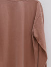 BASERANGE Crew neck long sleeve T-shirt France BAS-TOBL-CO-WI24-GARNET ORANGE
